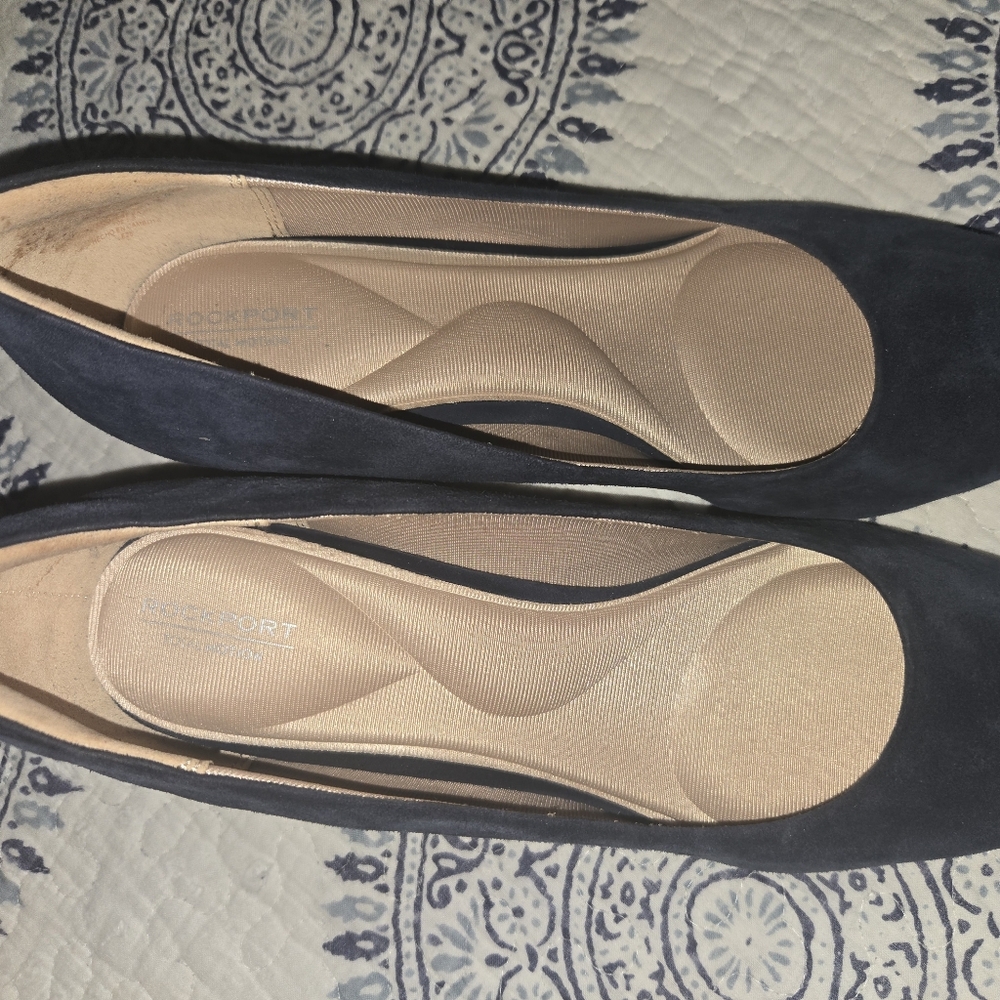 Rockport suede leather heels